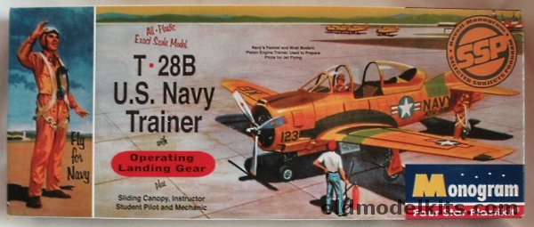 Monogram 1/48 T-28B US Navy Trainer, 85-0014 plastic model kit